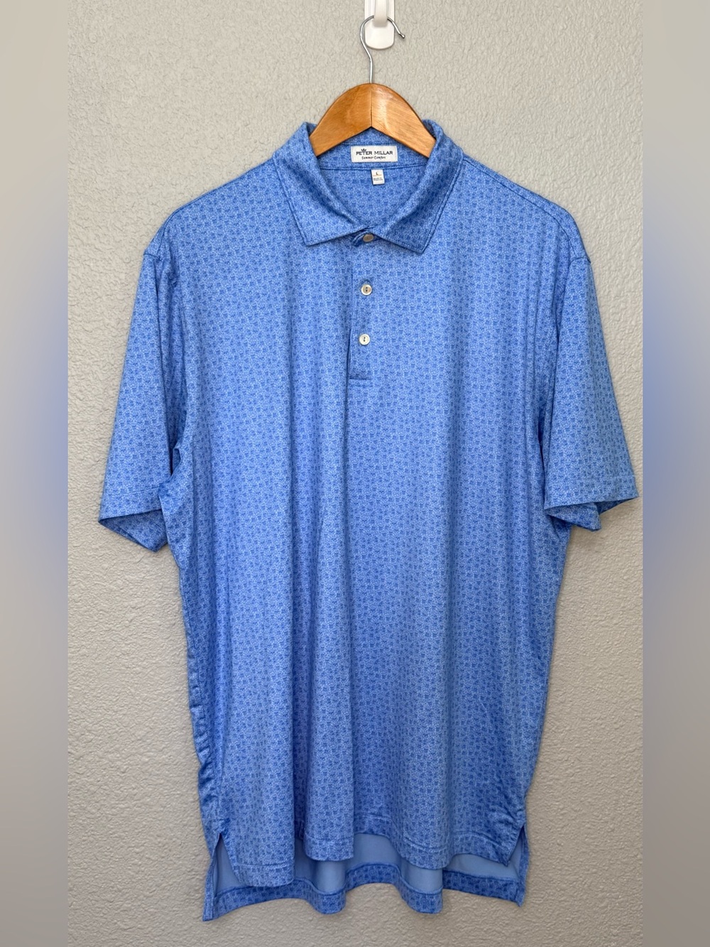 Peter Millar | Summer Comfort Geometric Skull Print | Blue | Size Large